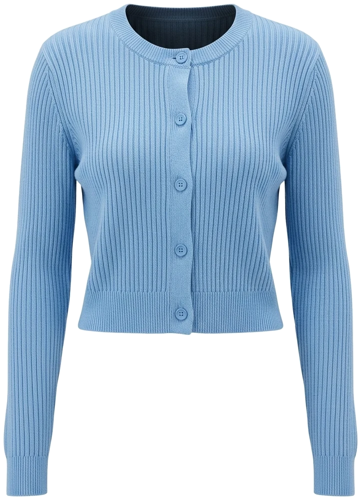 Baby-blue cardigan