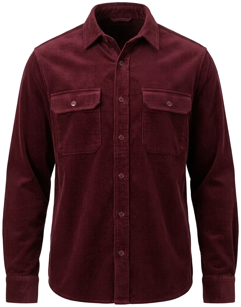 Burgundy overshirt